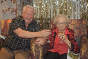 Celebrating her 105th birthday