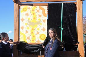 Student-designed arbour celebrates reconciliation