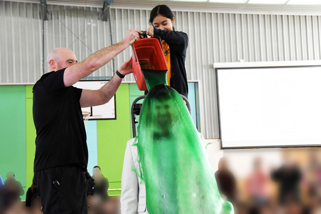 Cranbourne West Primary students raise funds the messy way