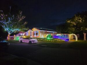 Local festive Christmas display shines