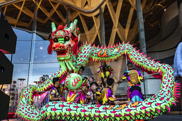 Dragons, lions, and drums at Bunjil Place Year of the Horse celebration
